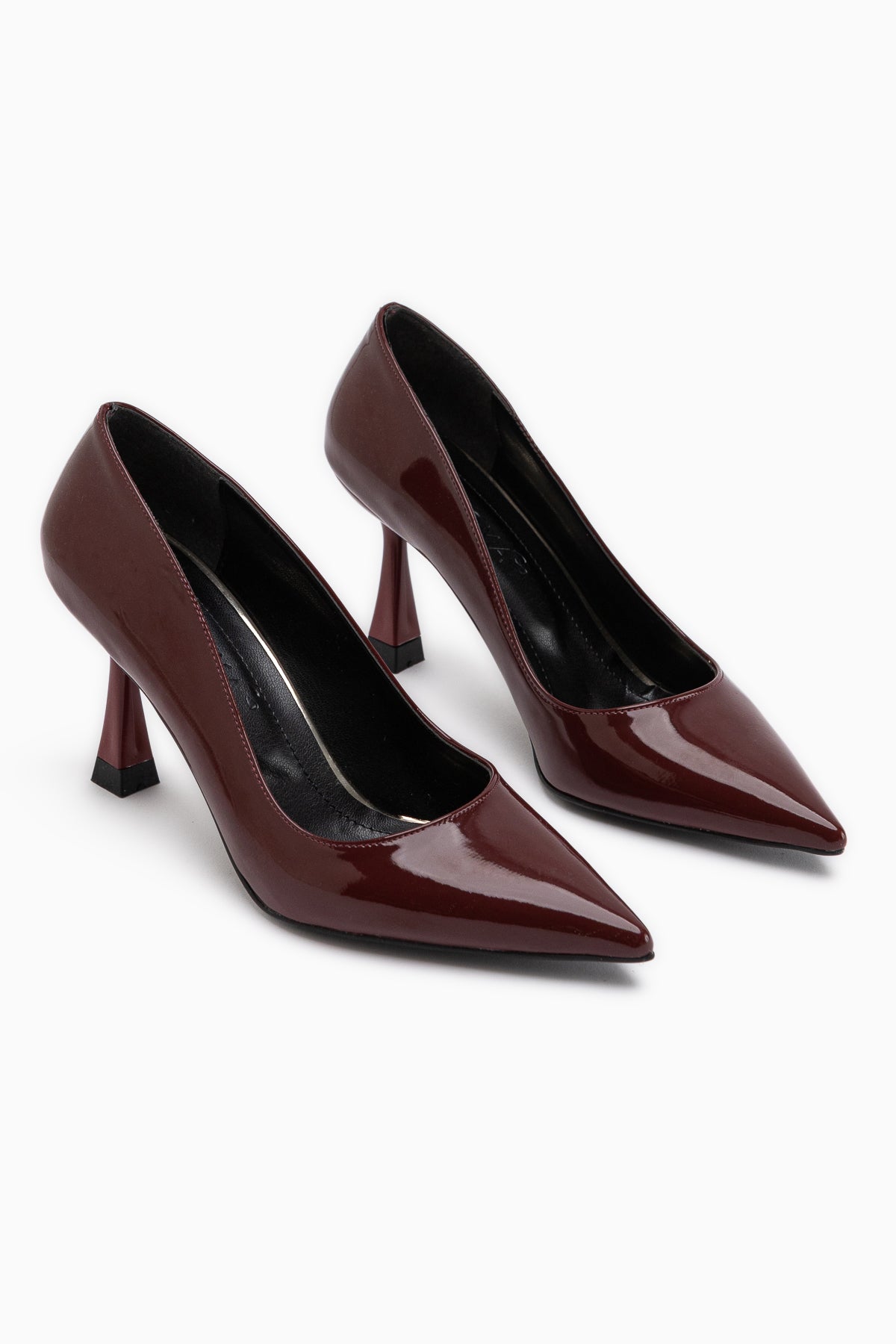 Celestine Burgundy Patent Pointed Toe Women’s Stiletto