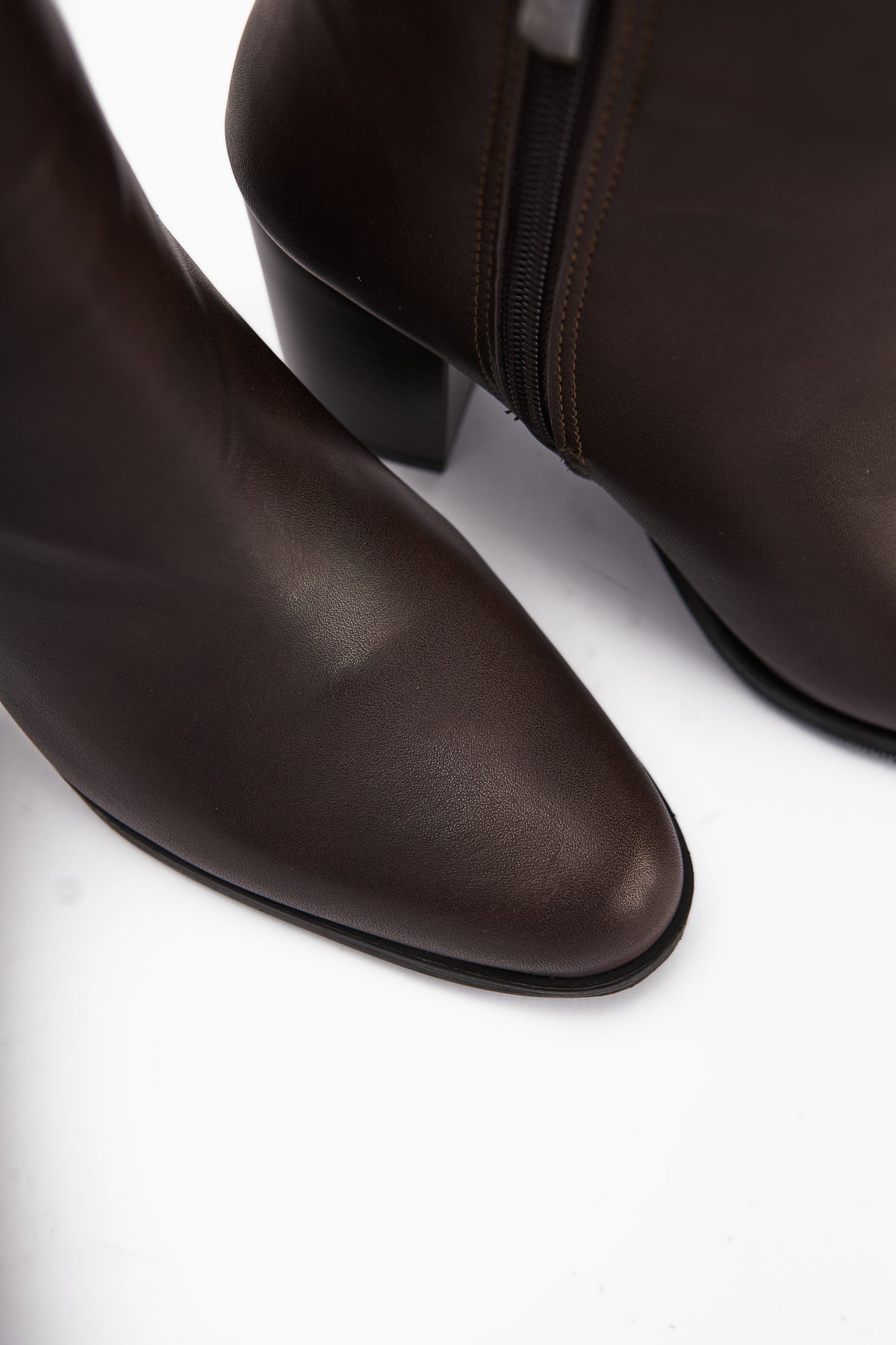 Teres Genuine Leather Brown Heeled Women's Boot