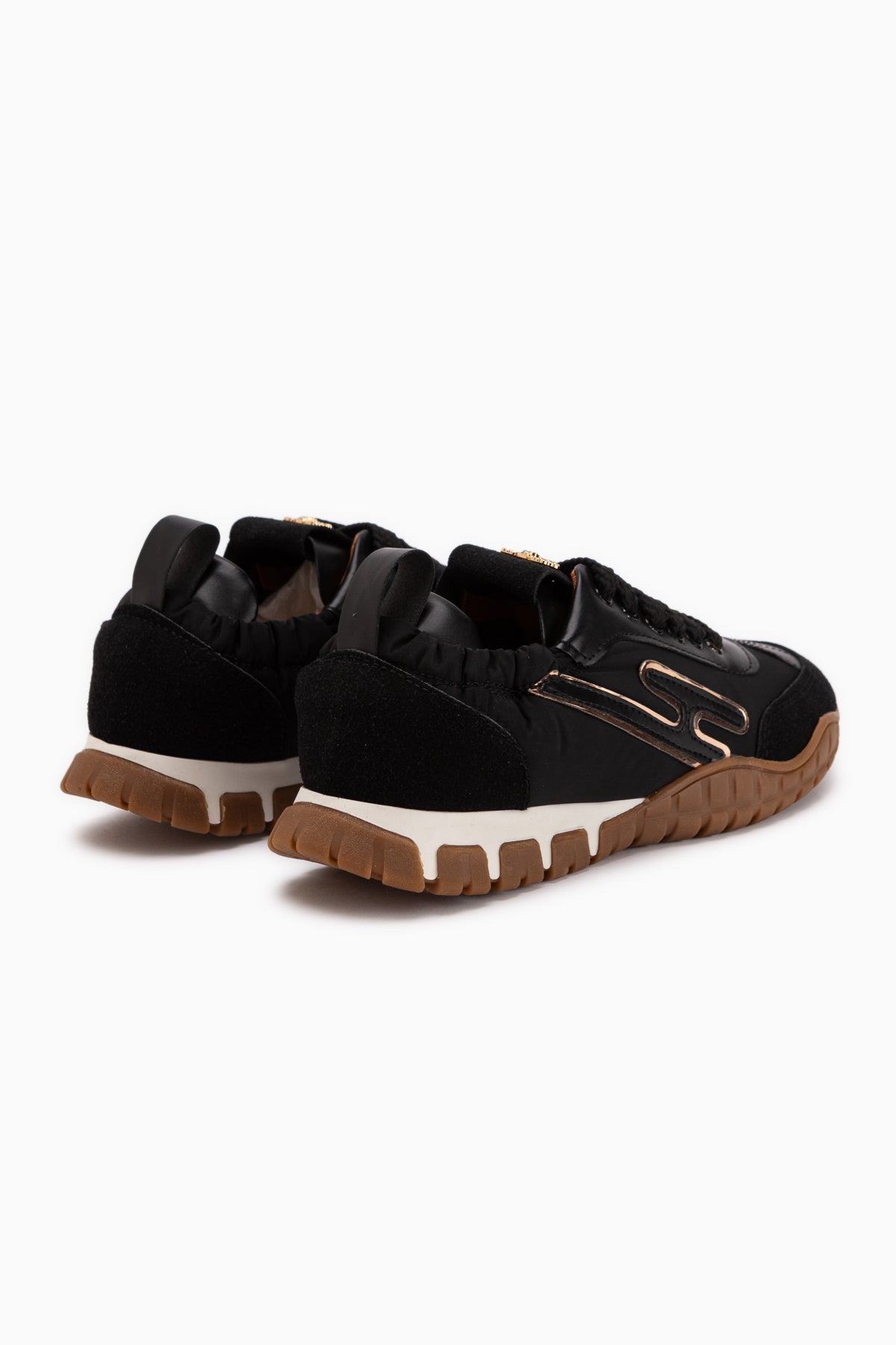 Jessica Black Suede Detailed Laced Women’s Sneakers