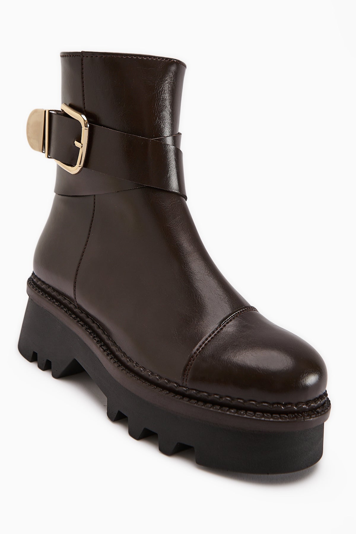 Cristin – Brown High-Platform Boot (Women)
