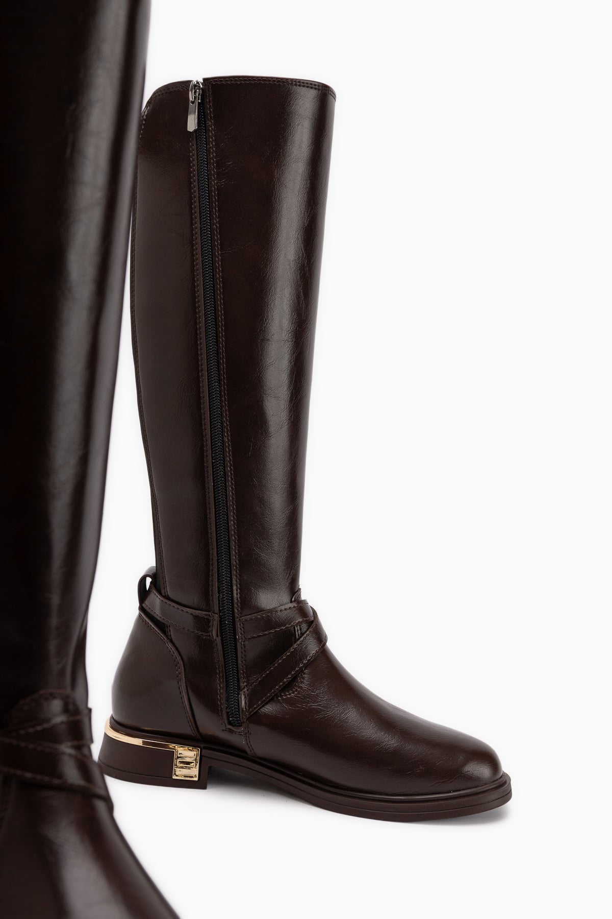 Janell Brown Belt Detailed Women’s Boots