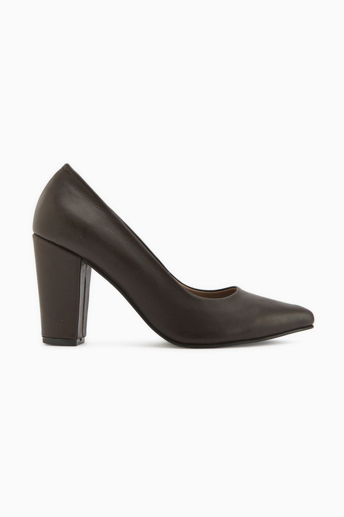 Emily Genuine Leather Brown Thick Heeled Women’s Shoes