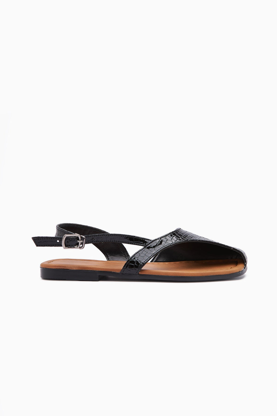 Agnez Black Belt Detailed Women's Sandal