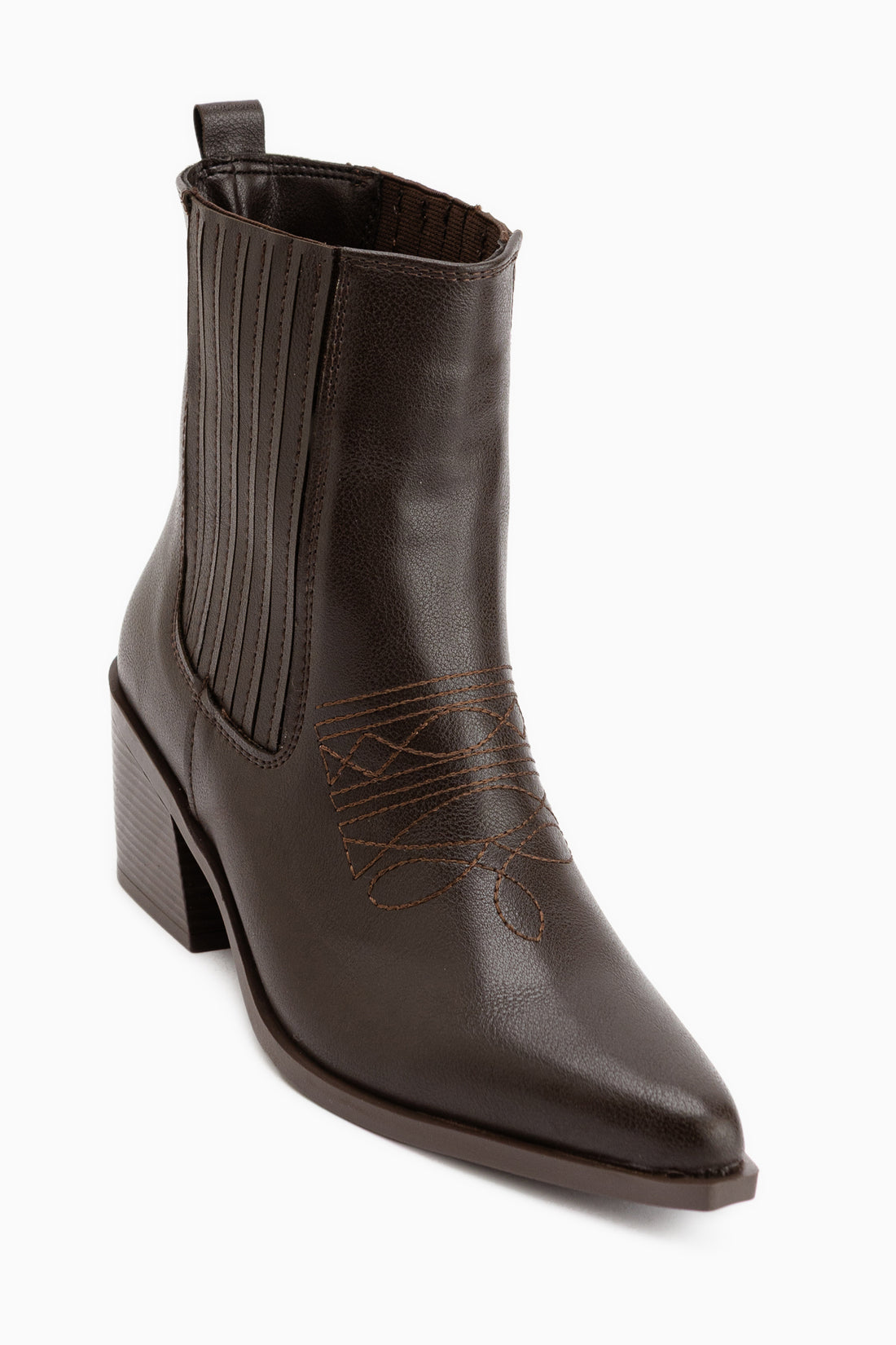 Elvia Brown Elastic Women’s Boots