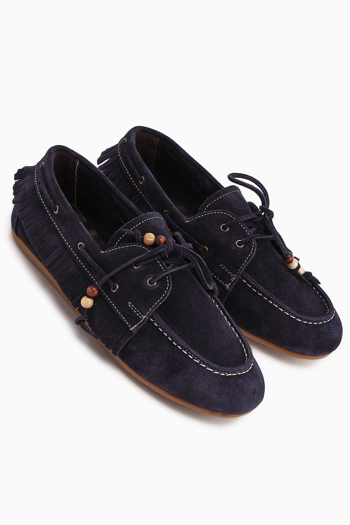 Rania Genuine Leather Navy Women’s Loafer Shoes