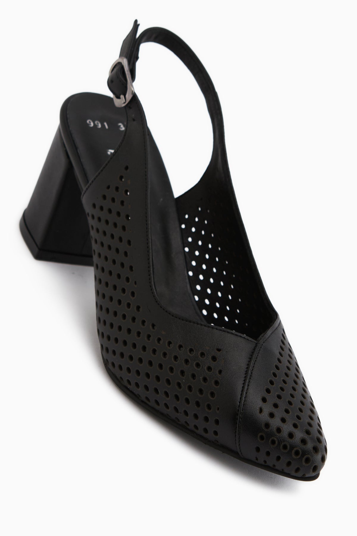 Cassie Genuine Leather Black Heeled Women’s Sandal
