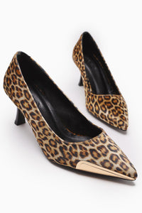 Carlota – Leopard Suede Pointed-Toe Metal-Detail Heeled Shoe (Women)