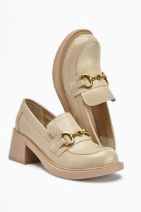 Berita Beige Thick Heeled Women’s Shoes