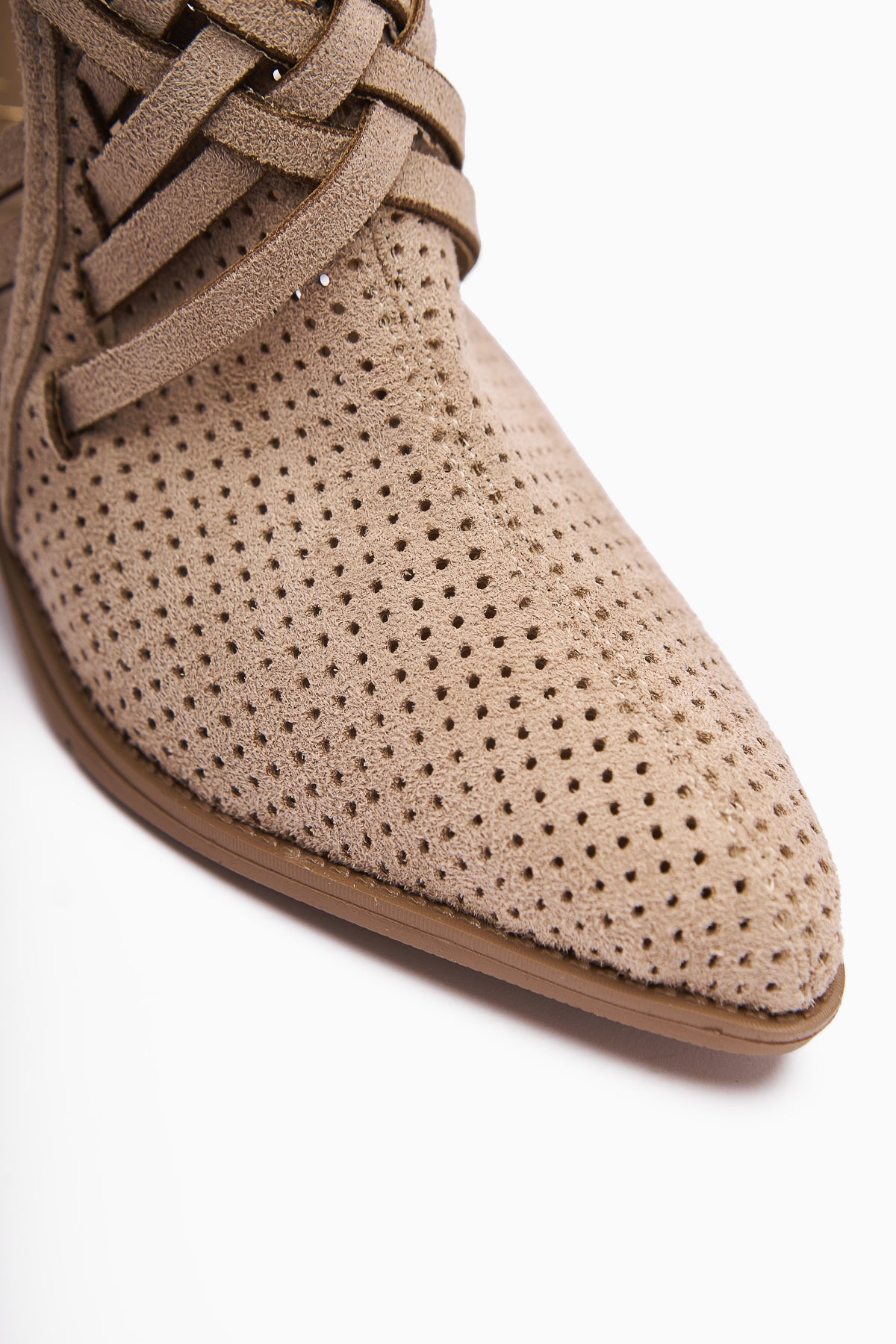 Kimia - Beige Zippered Block Heel Western Summer Boot (Women)