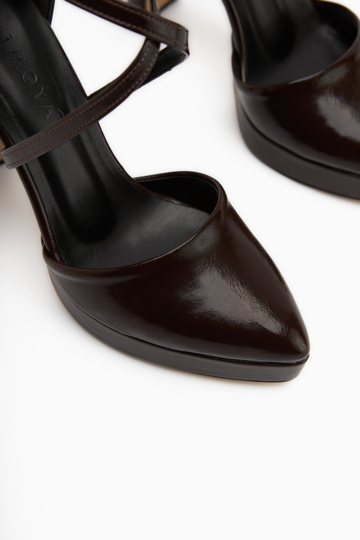 Naomi Brown Belted Platform Heeled Women’s Shoes