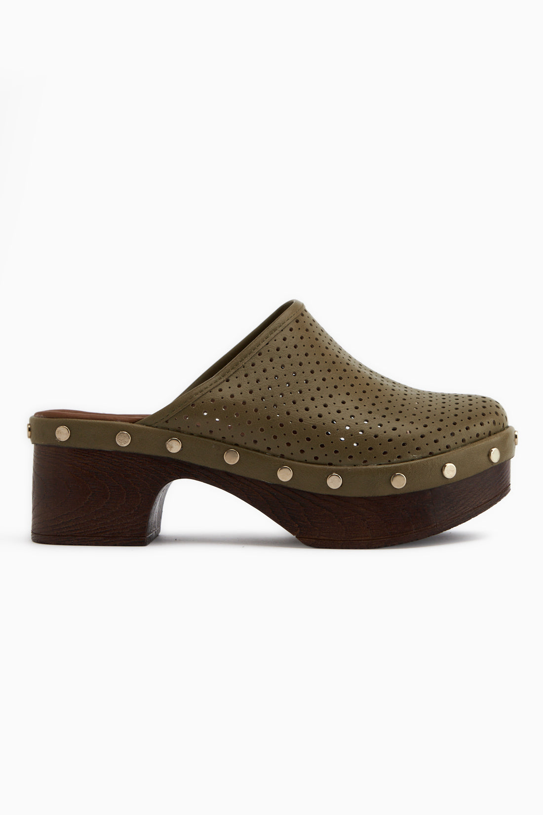 Dorita Green Platform Heeled Women’s Slippers