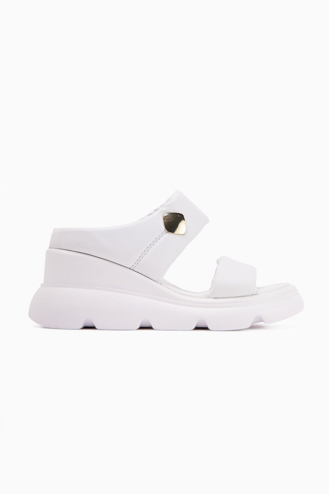 Susi White High Heel Fluffy Women's Slipper