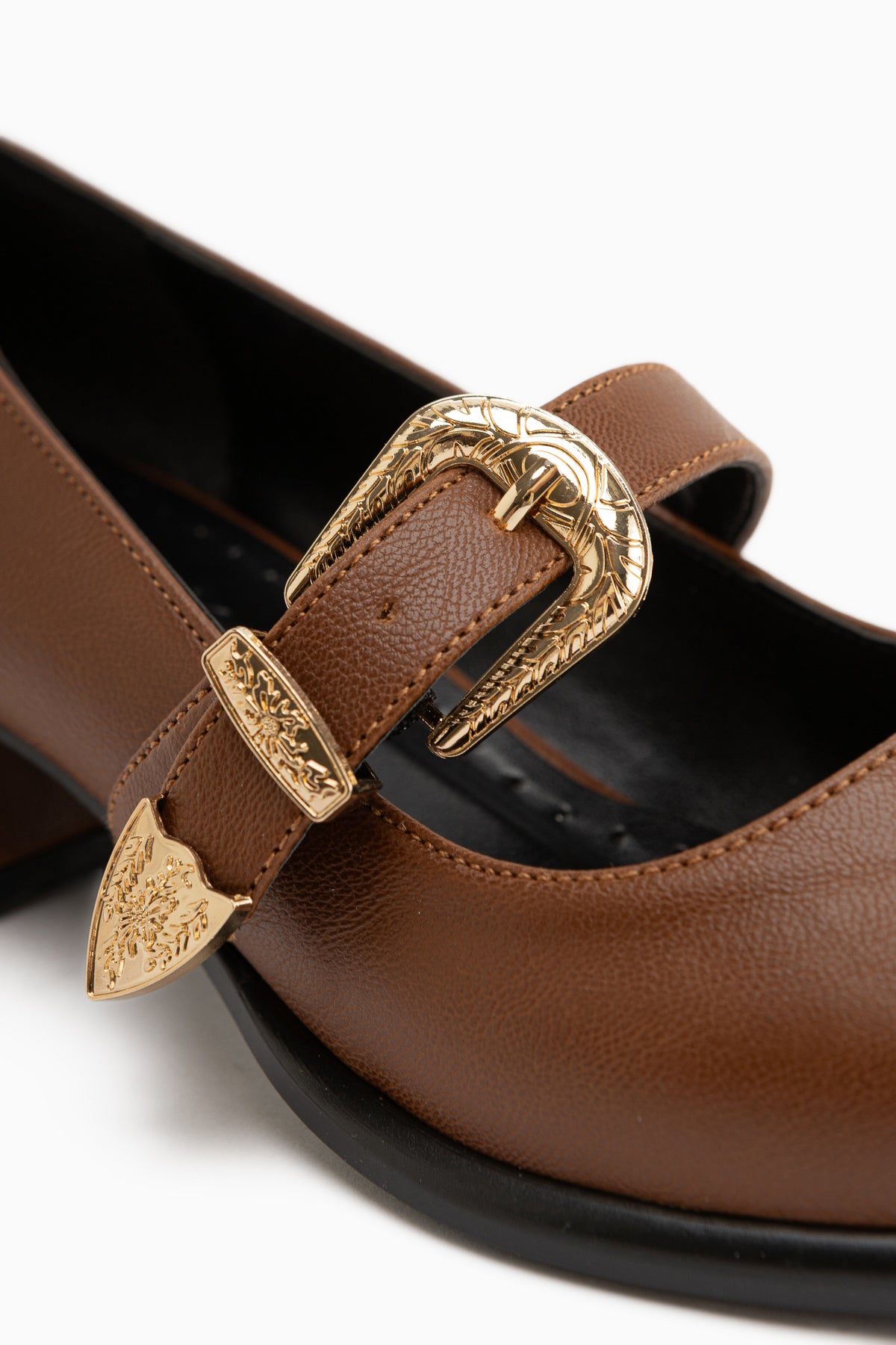 Jacklin Tan Strappy Short Heeled Women’s Shoes