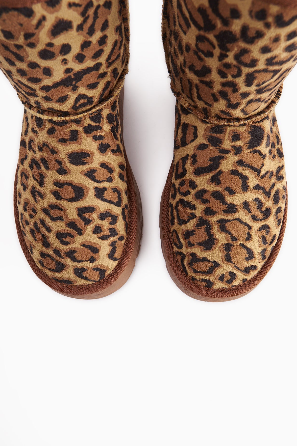 Lena-Birgitta Leopard Print Suede Fur Lined Women’s Boots