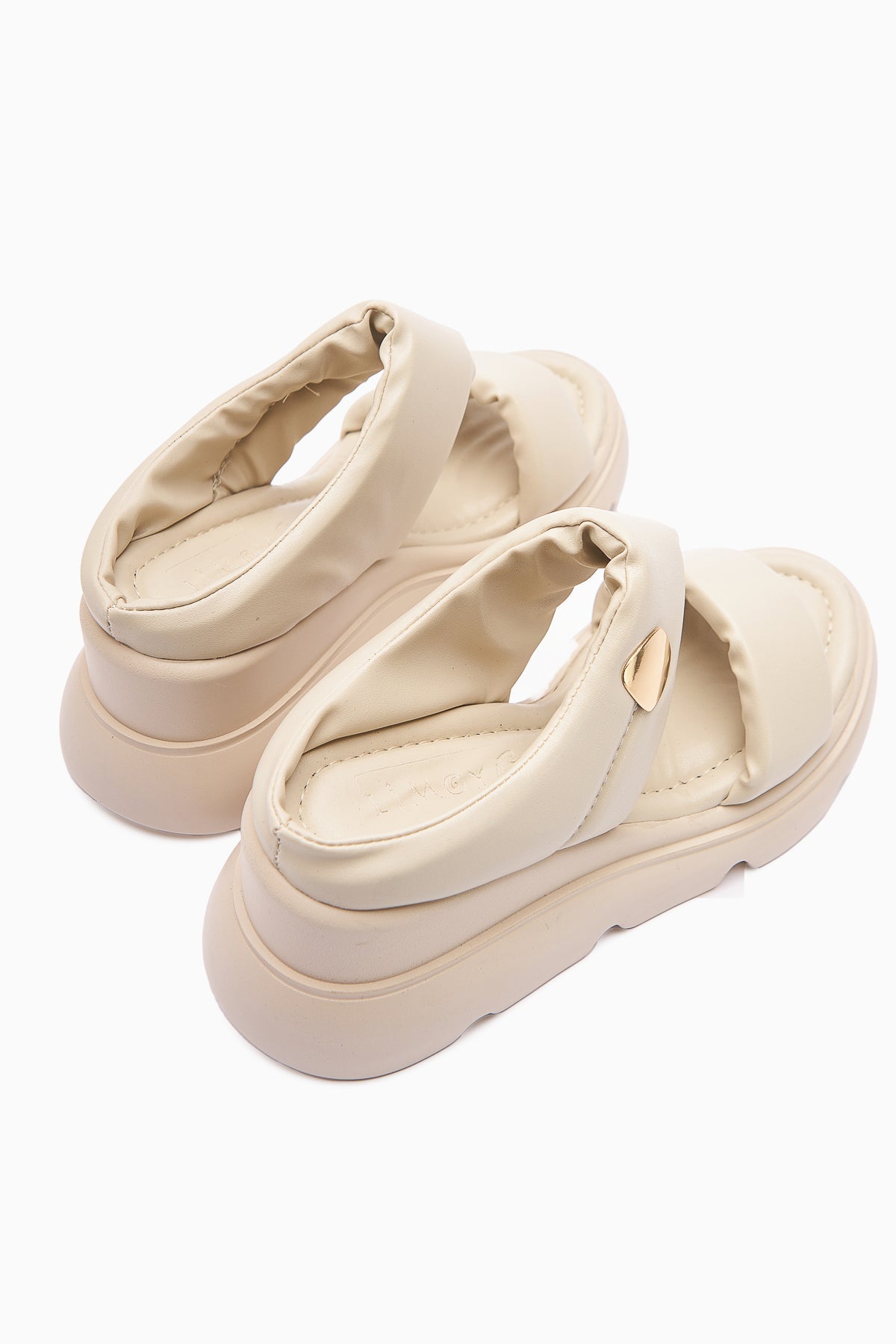 Susi – Beige High-Heel Puffy Slide (Women)