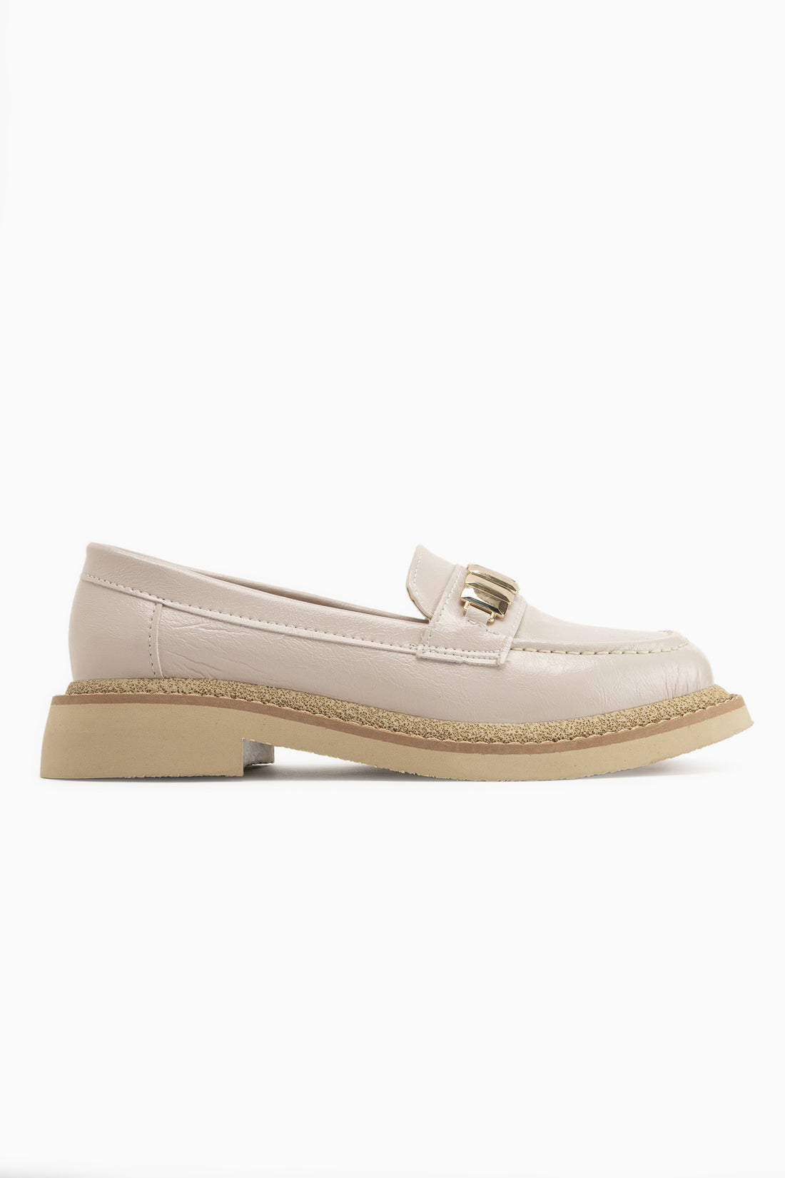 Maribel Beige Accessory Detailed Women’s Loafer Daily Shoes