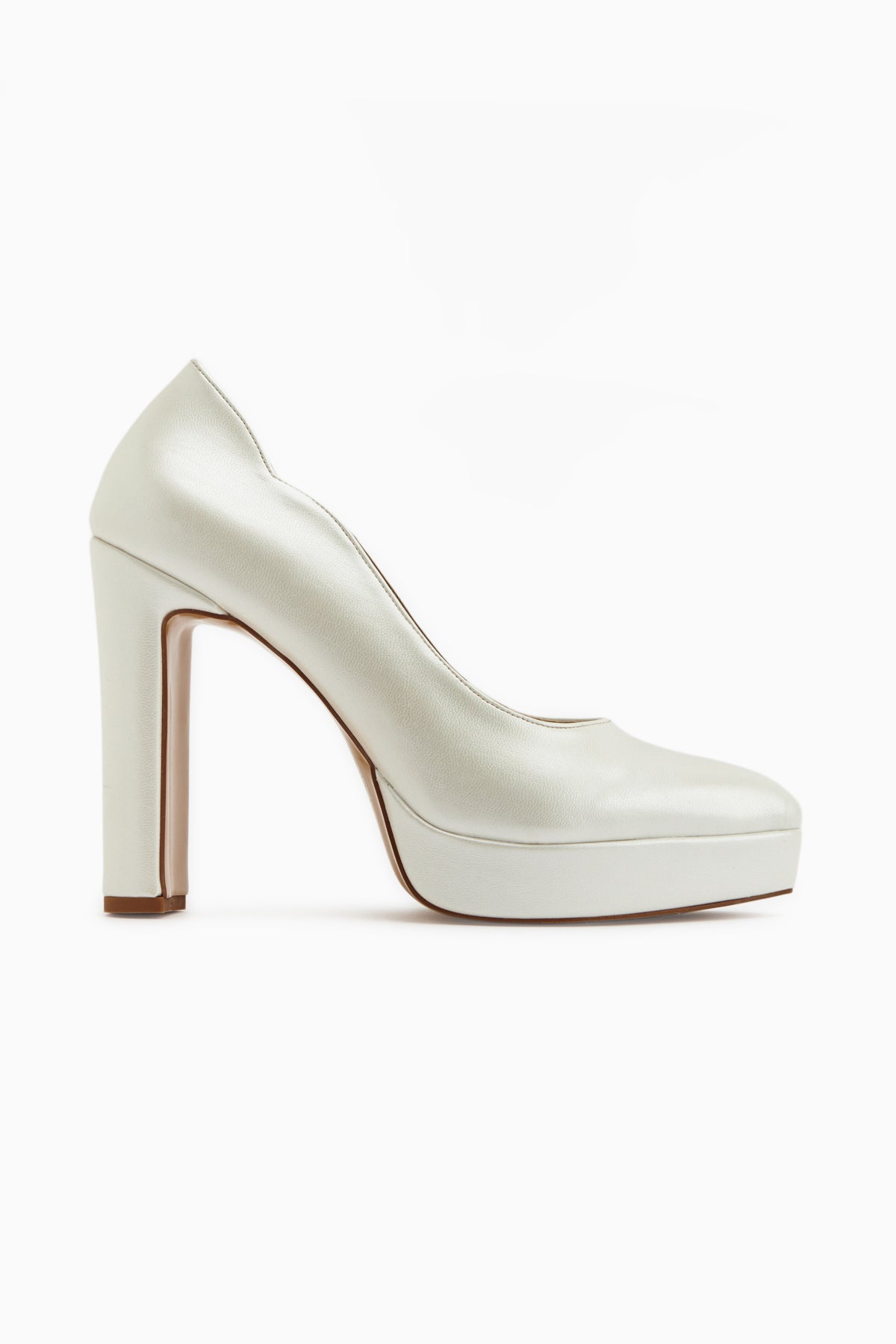 Ragni Mother of Pearl Platform Heeled Women’s Shoes