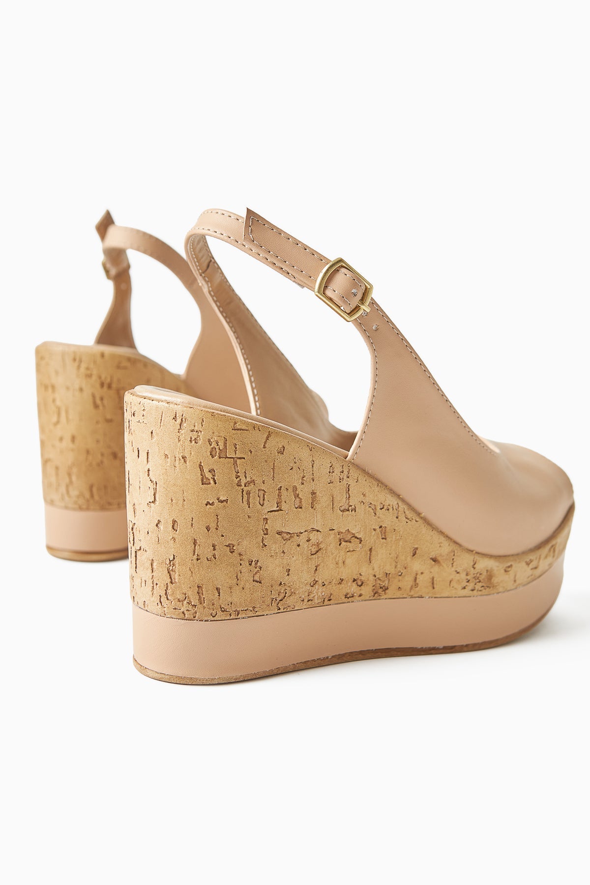 Jenny Nude Platform Heels for Women