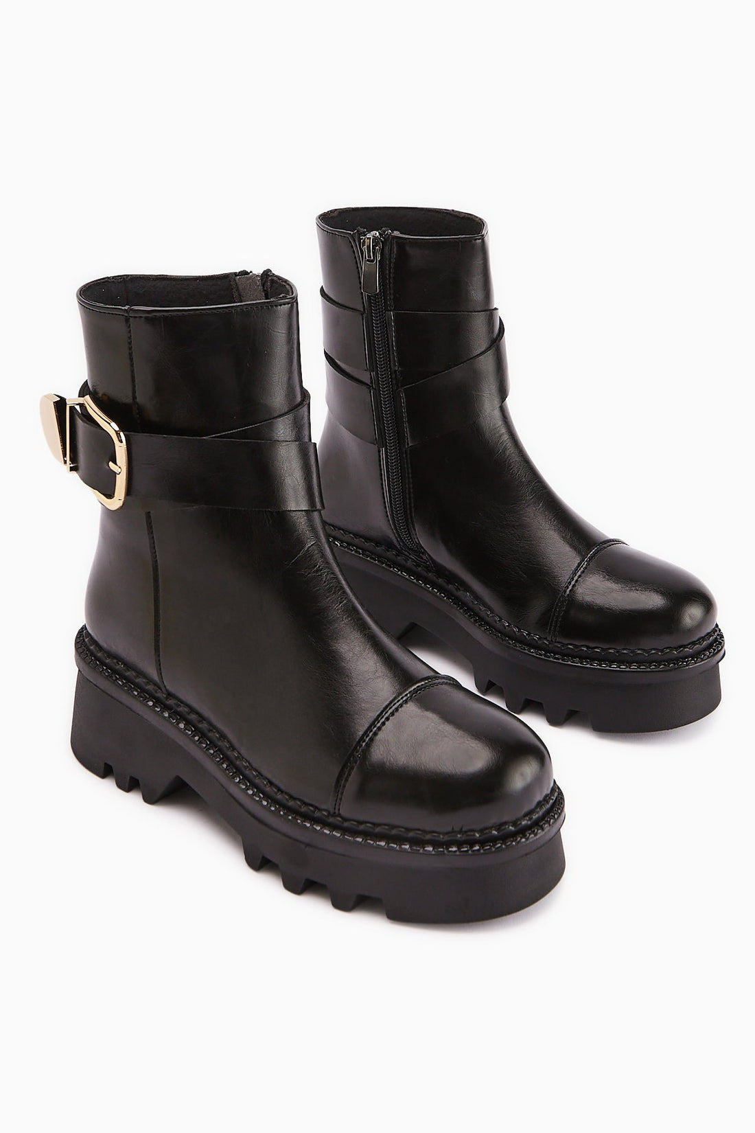 Cristin – Black High-Platform Boot (Women)