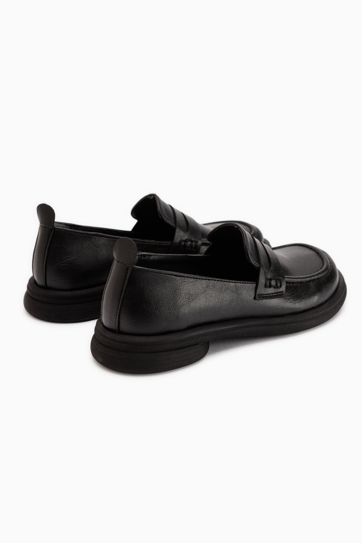 Mari Black Thick Sole Women’s Loafers