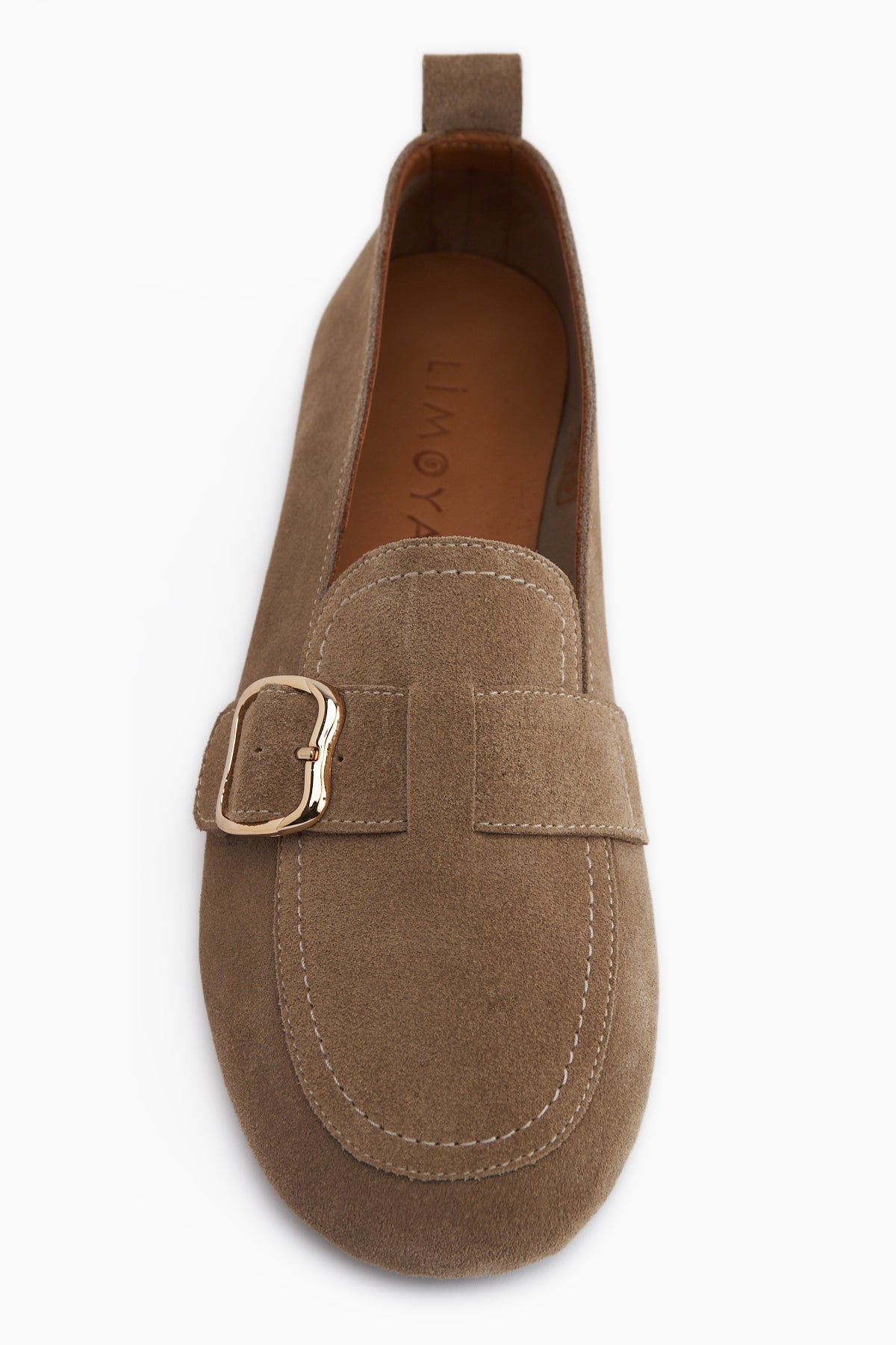 Oliva Genuine Leather Mink Buckled Women’s Ballet Flats