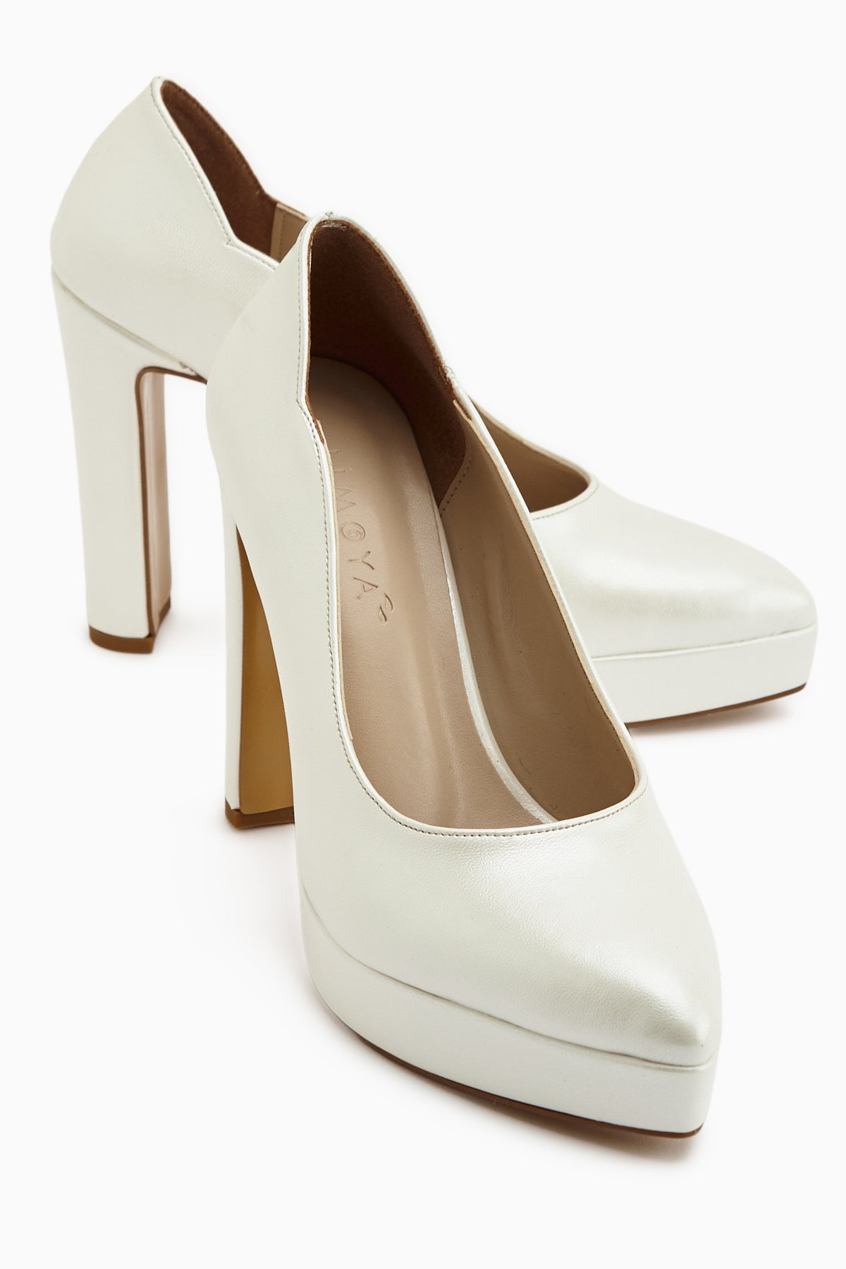 Ragni Mother of Pearl Platform Heeled Women’s Shoes