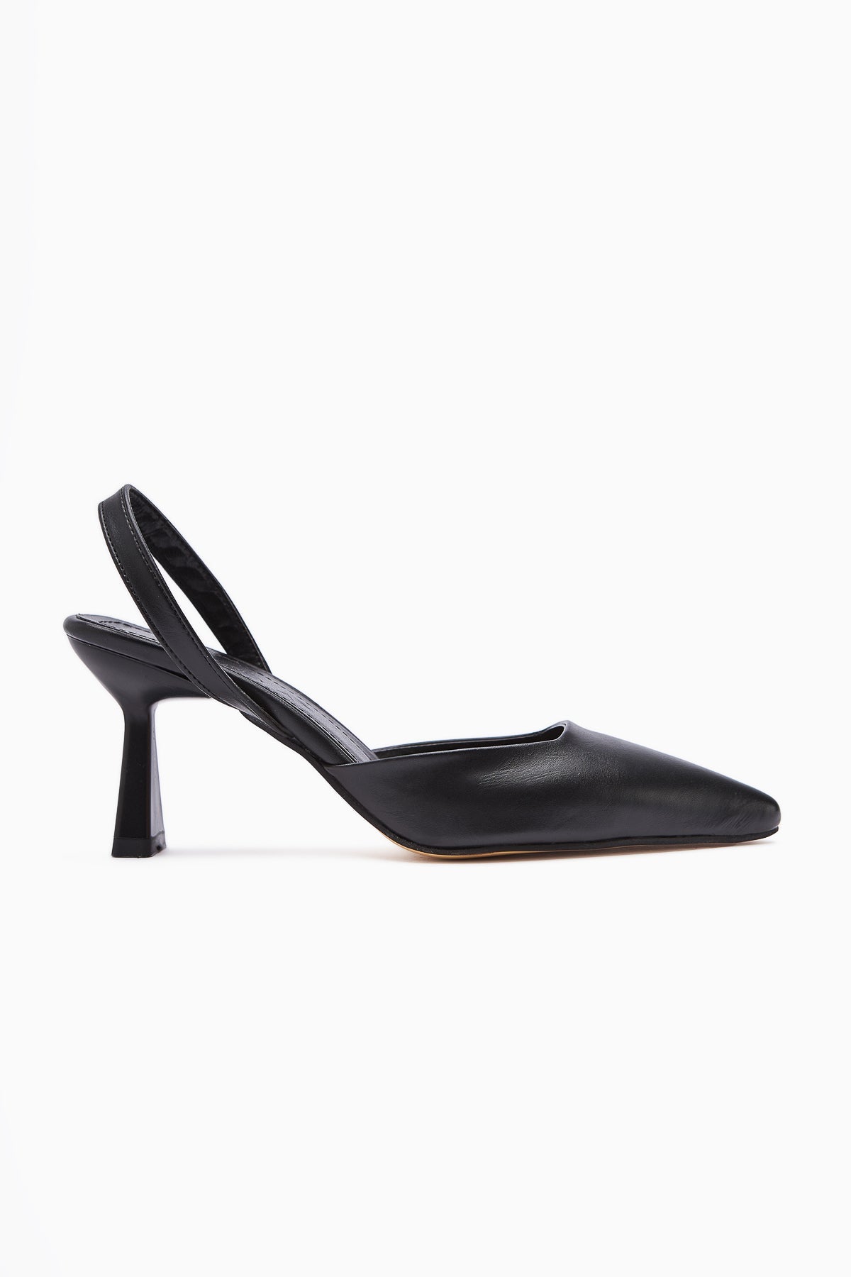 Maddy Black Pointed-Toe High Heel Sandal