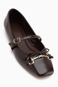 Andela Brown Single Strap Women’s Ballet Flats