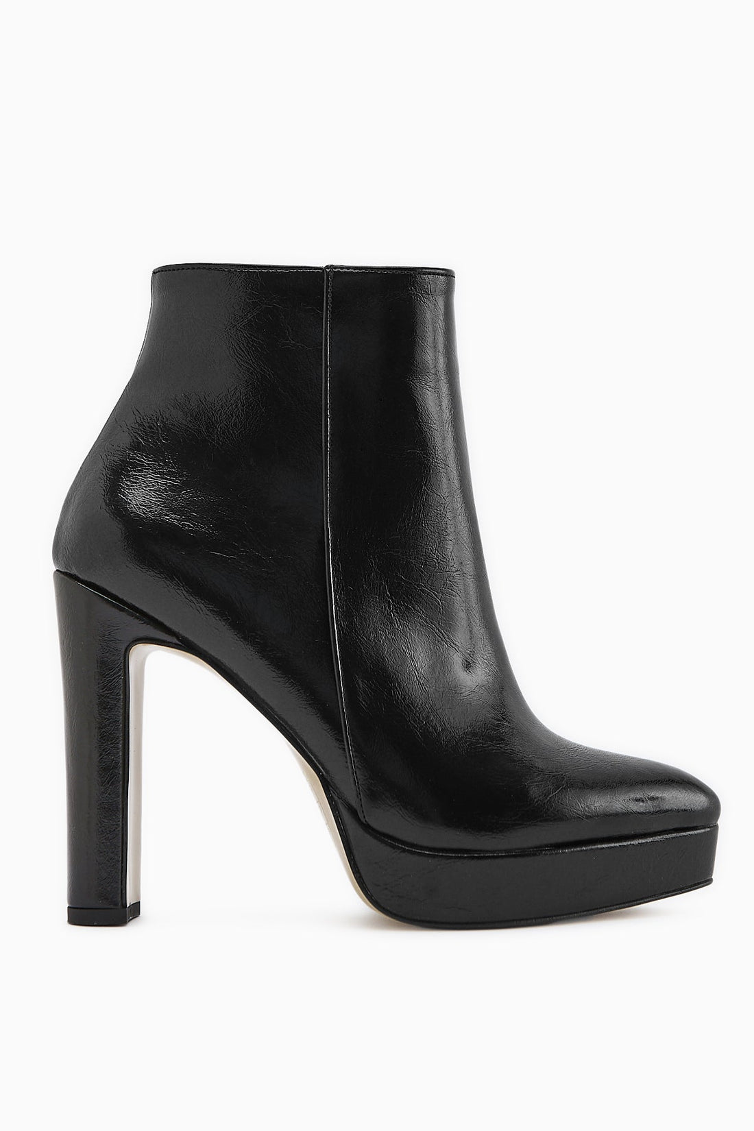 Abbie Black Pointed Toe High Heel Zippered Boot