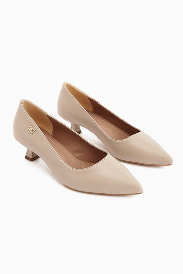 Wera Women's Beige Short Heel Stiletto