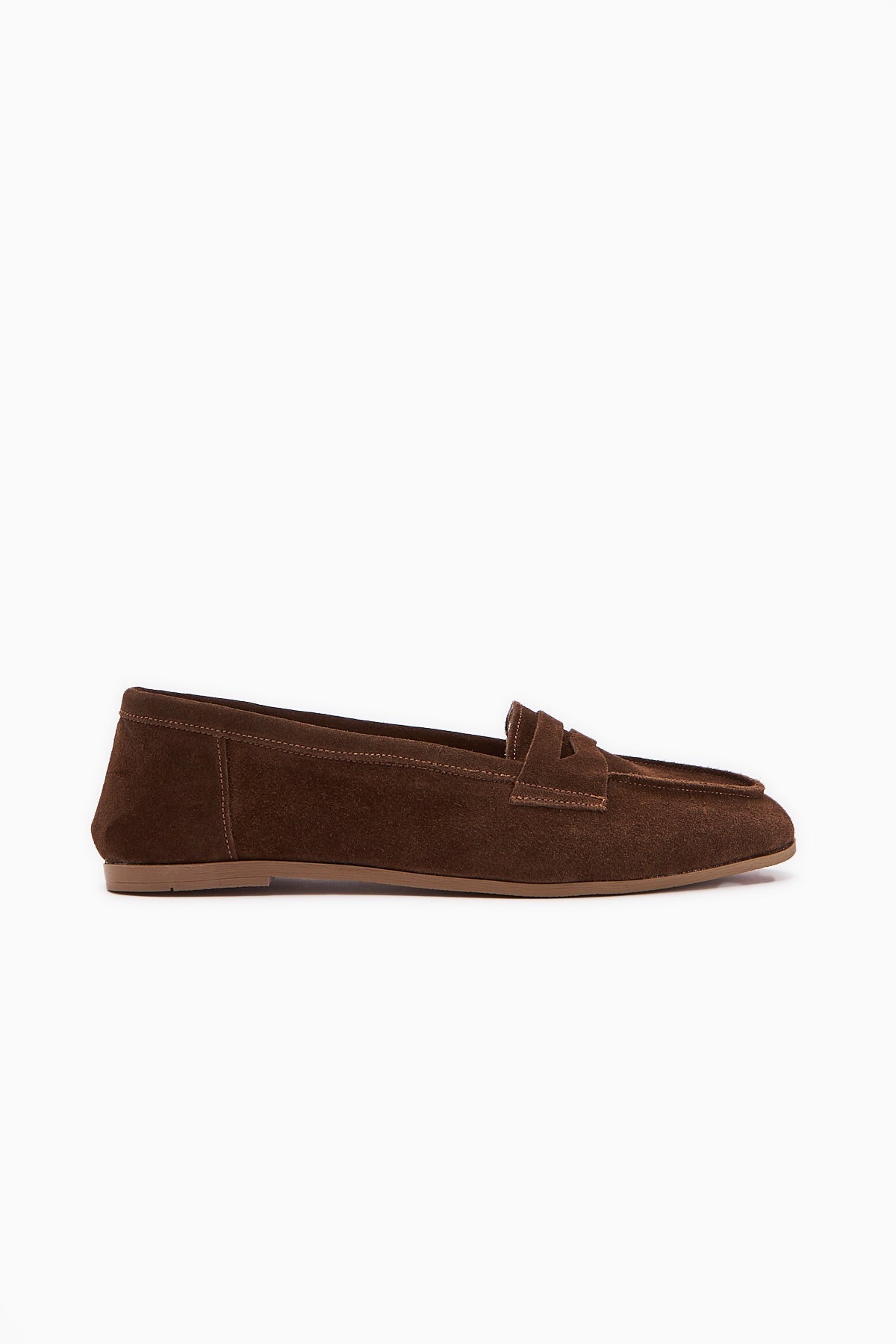 Solina Genuine Leather – Brown Suede Loafer (Women)