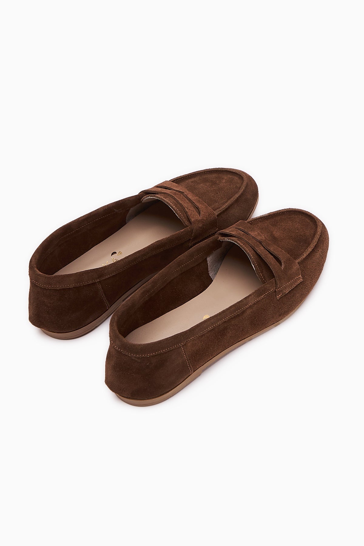 Solina Genuine Leather – Brown Suede Loafer (Women)