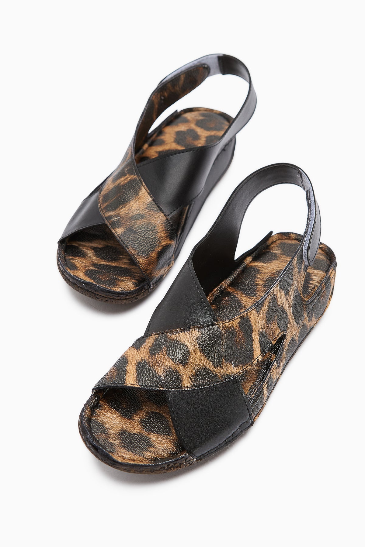 Margit – Leopard-Print Cross-Strap Sandal (Women)