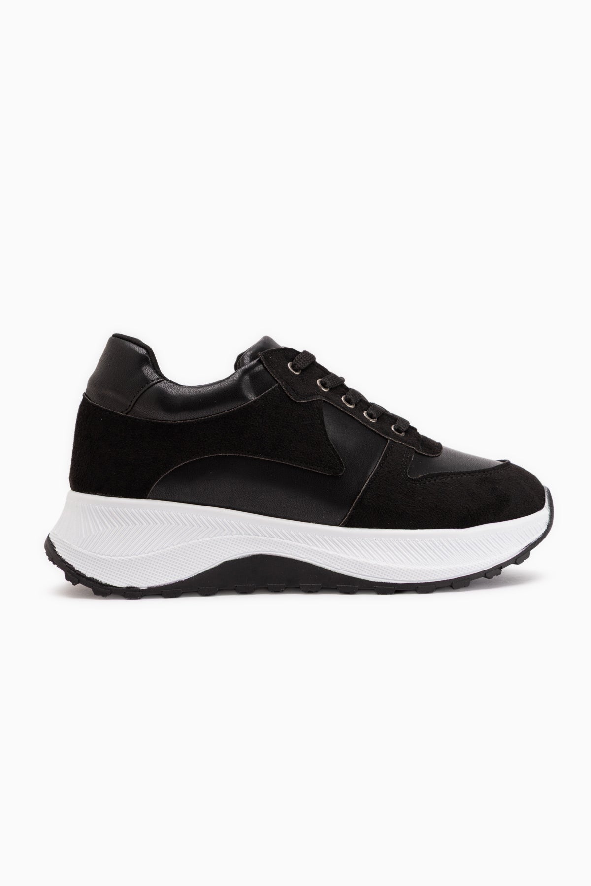 Jolina Black Suede Detailed Women’s Sneakers