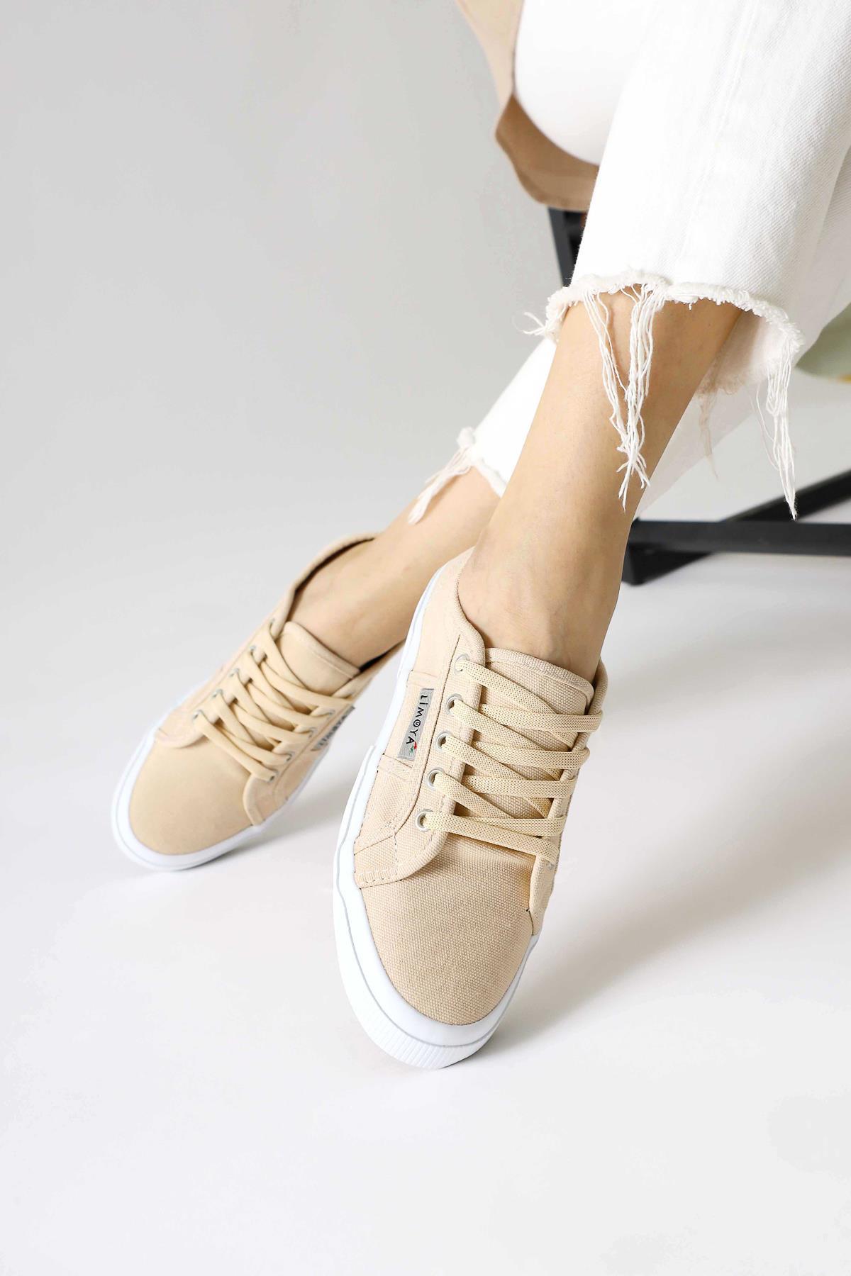 Timon – Beige Linen Sneaker
