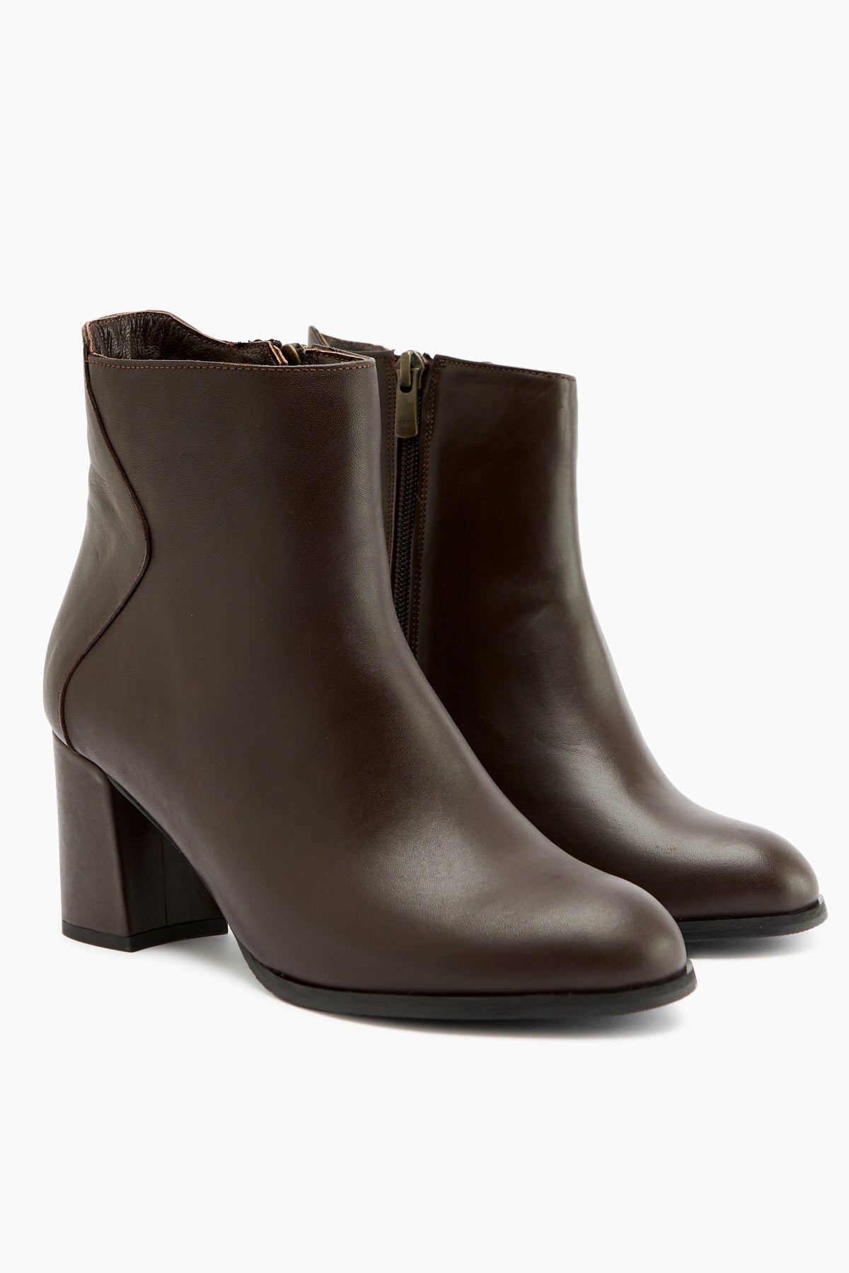 Eliza Genuine Leather – Brown Heeled Boot (Women)