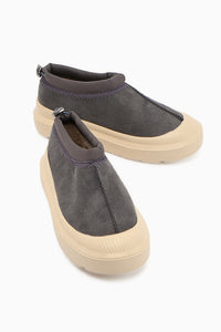 Katelyn Gray Suede Covered Toe Fur Lined Women’s Shoes