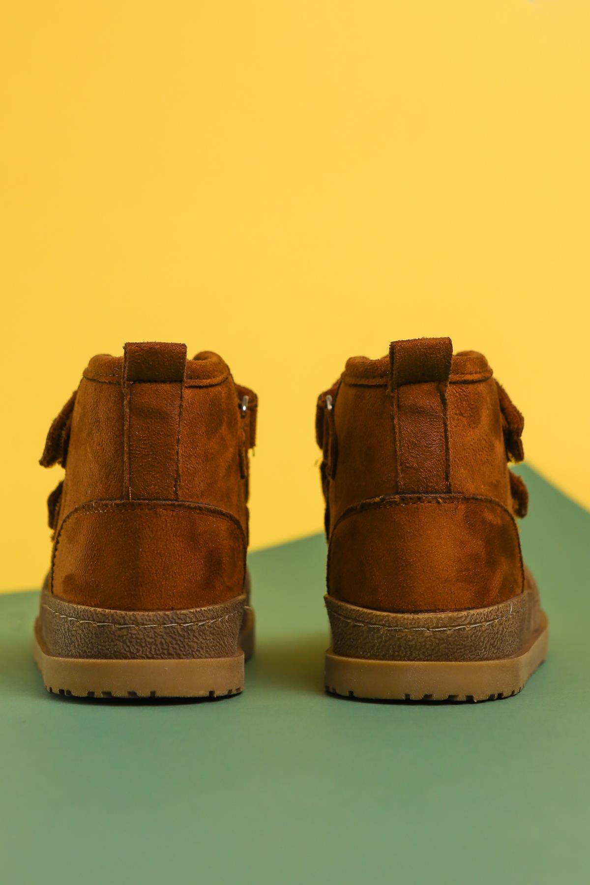 Jolan Taba Suede Velcro Kids' Boots