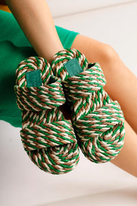 Nemie Green Rope Sandals