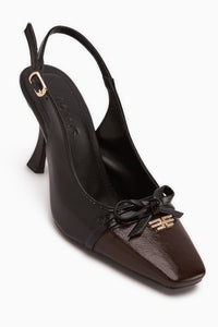 Emila Black Bow Women’s Heeled Shoes