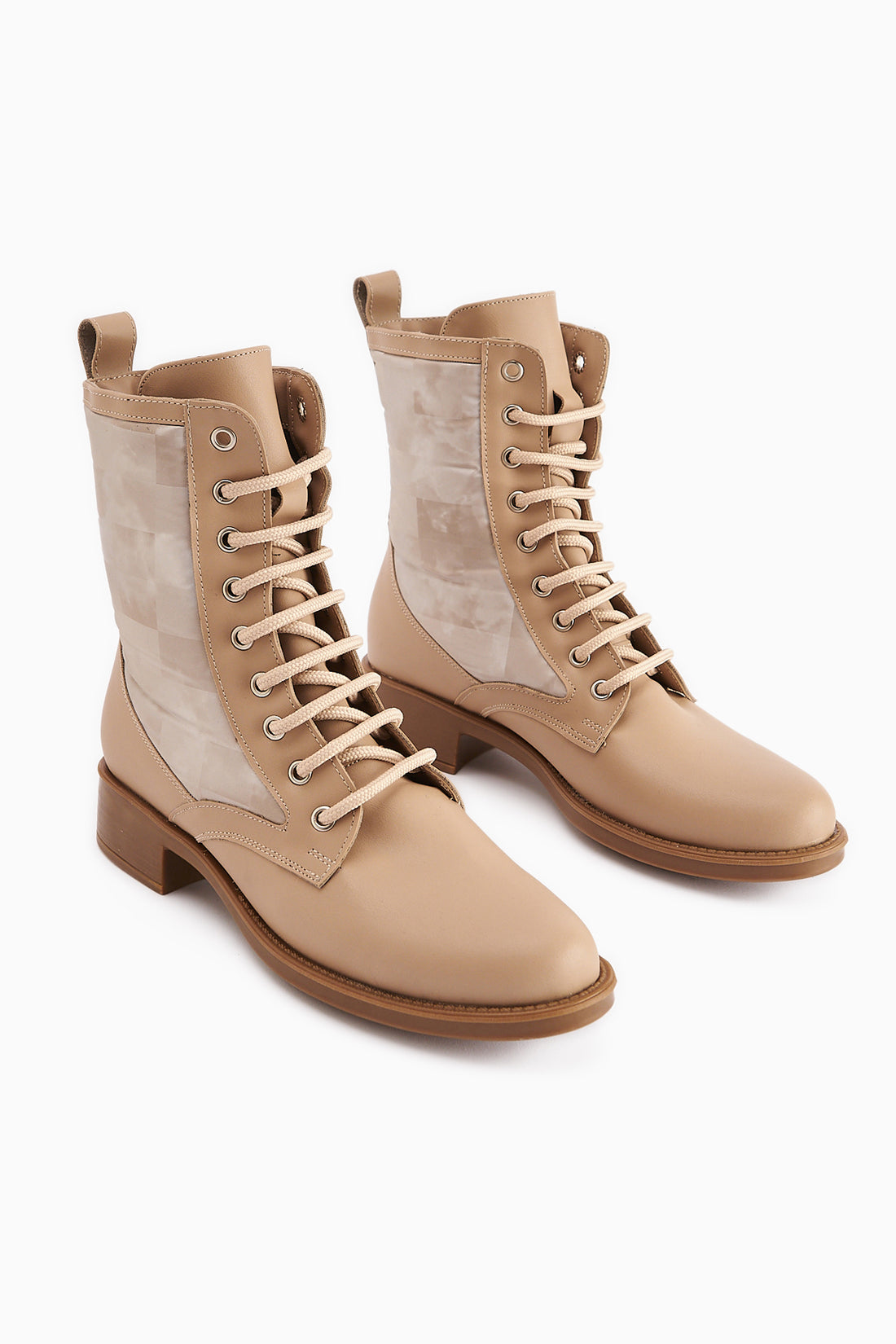 Chrissi Nud Hologram Detailed Laced Women’s Boots