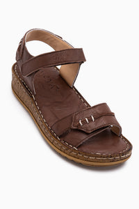 Leone Genuine Leather Brown Women’s Sandal