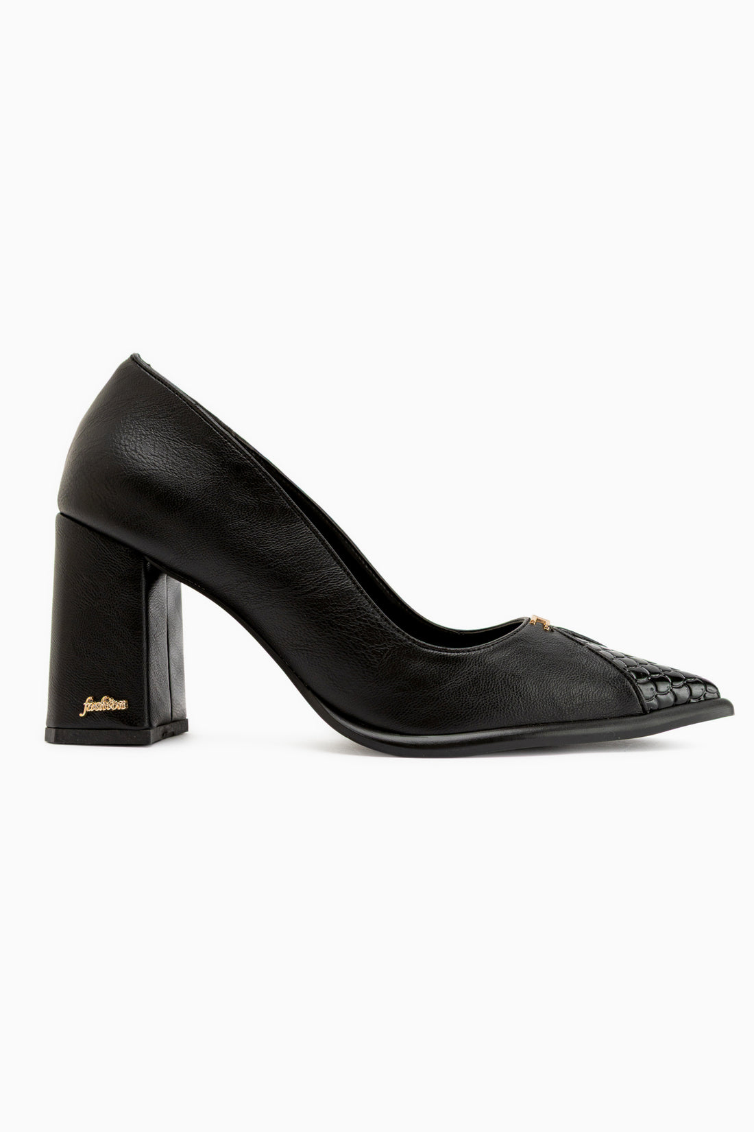 Lesa Black Pointed Toe Women’s Heeled Shoes