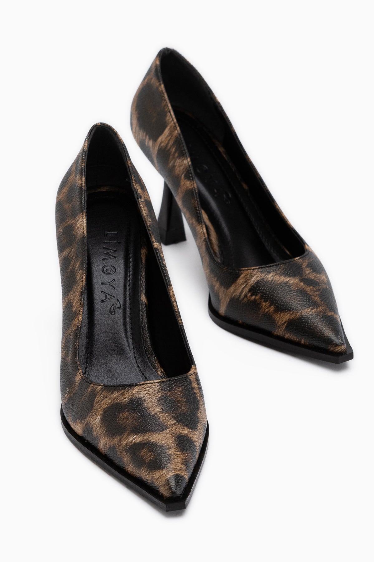Shelby Leopard Print Pointed Toe Heeled Shoes