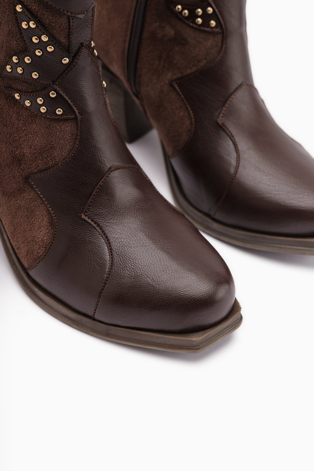 Lowis Brown Strap Women's Cowboy Western Boot