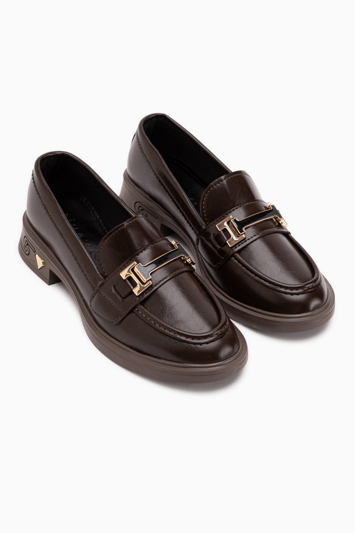 Drina Coffee Buckled Women’s Loafer Daily Shoes