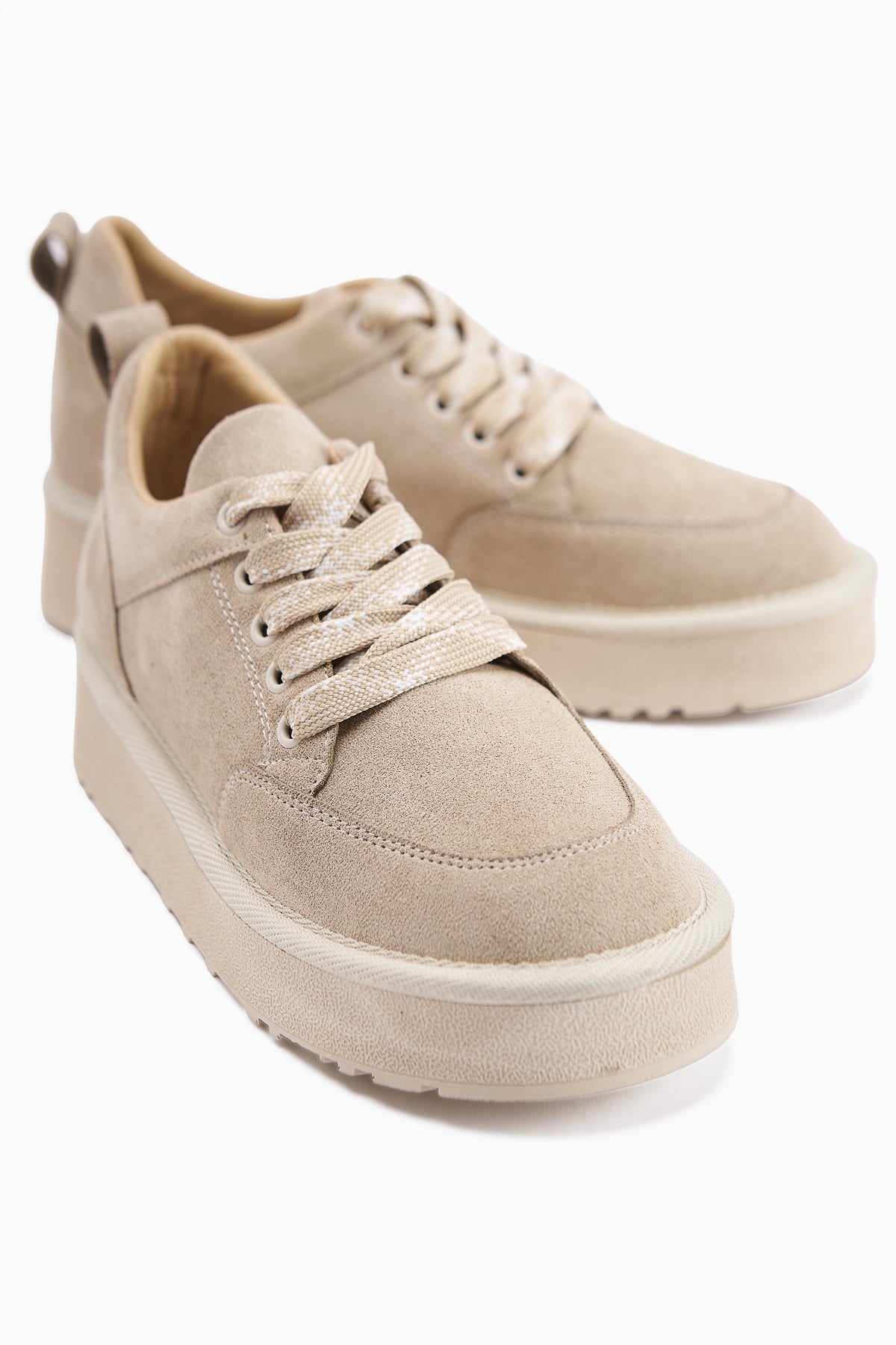 Edle - Beige Lace-Up Boot (Women)