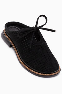 Jela Black Suede Women’s Slippers