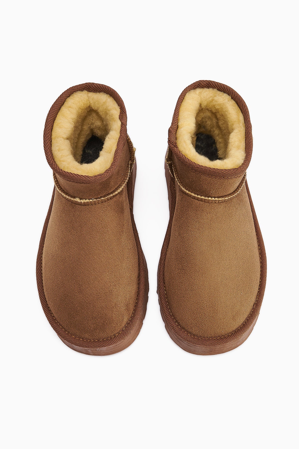 Lilly-Anne Tan Suede Short Fur Lined Women’s Boots