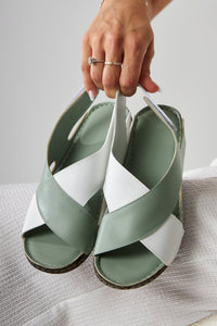 Margit – Mint Cross-Strap Sandal (Women)